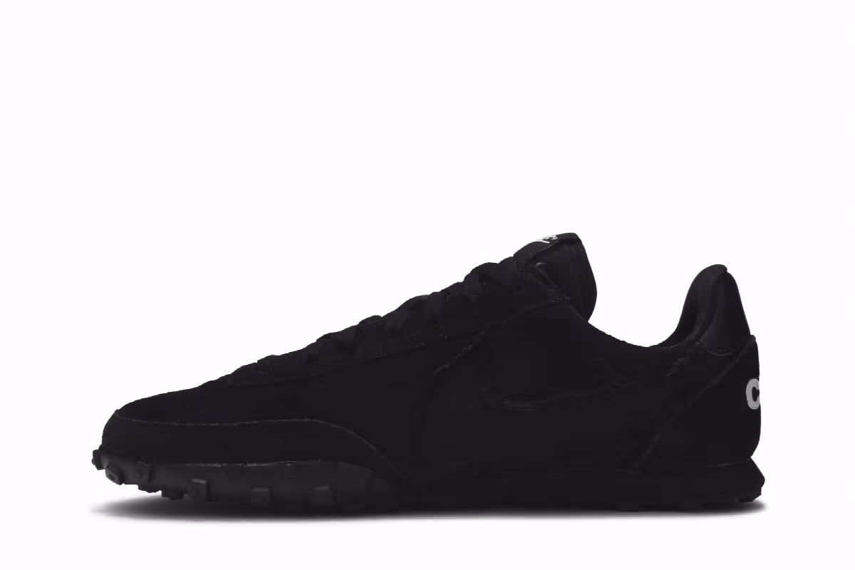 Comme des Garçons x Nike Waffle Racer Black, view 4