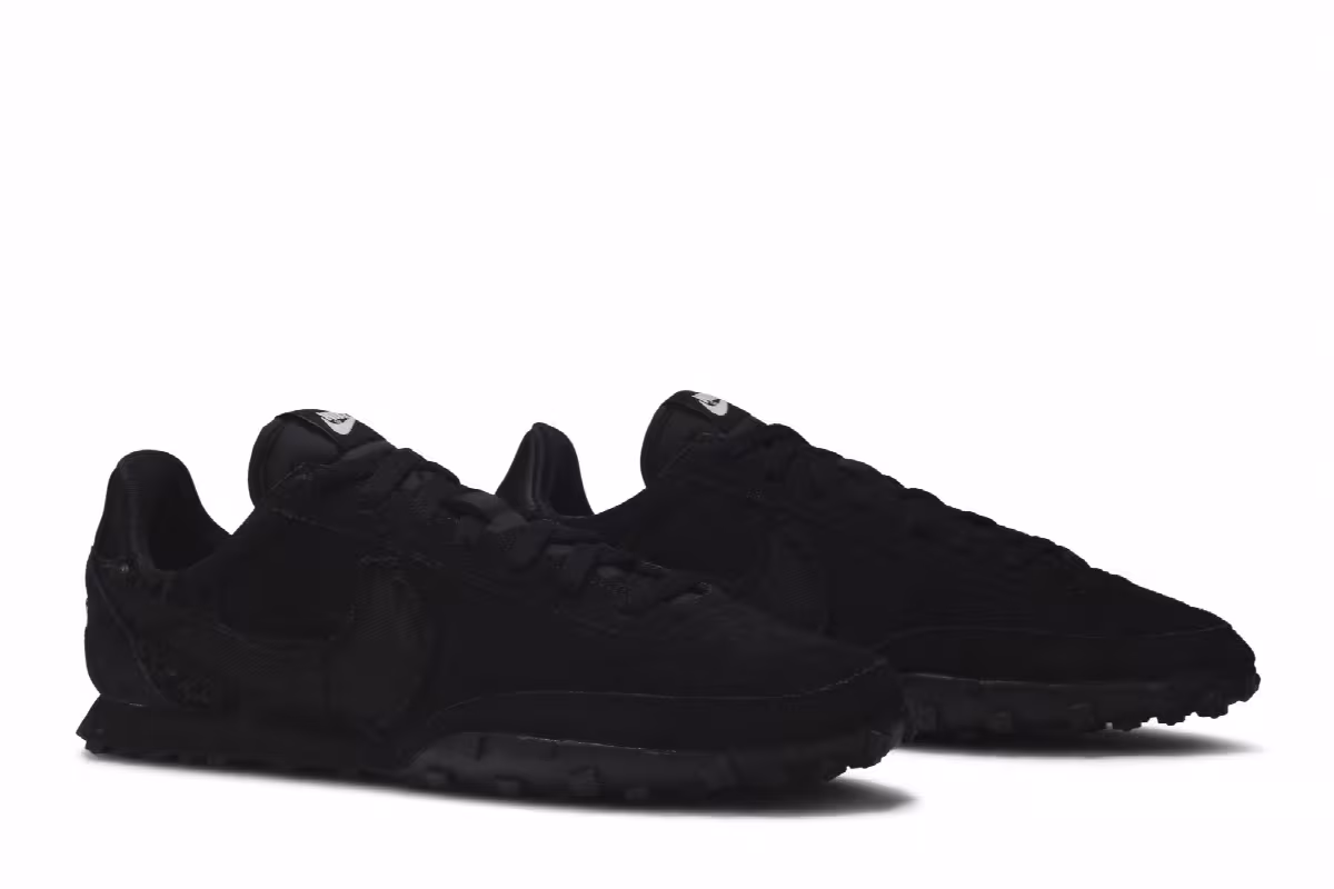 Comme des Garçons x Nike Waffle Racer Black, view 9