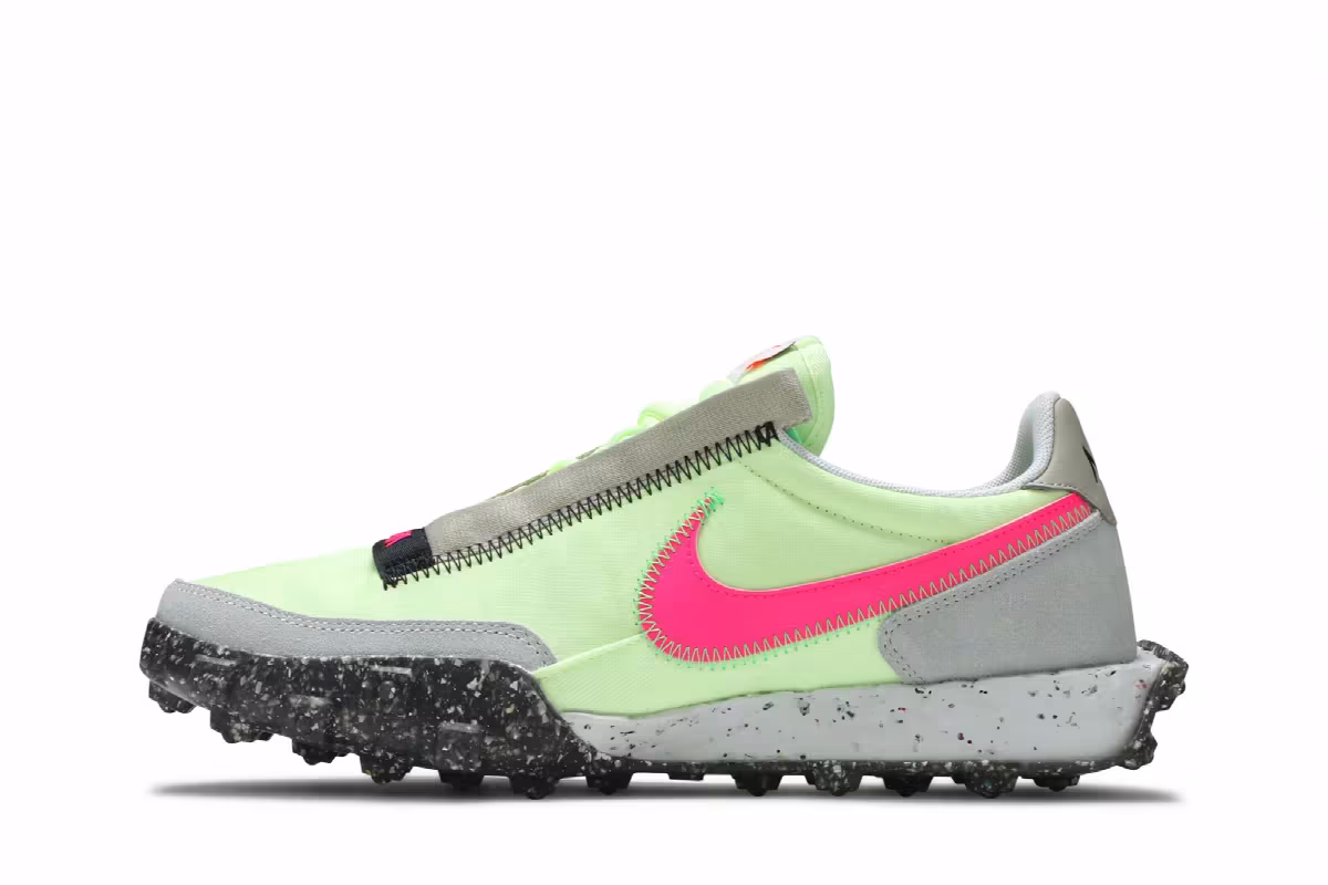 Nike Women's Waffle Racer Crater Barely Volt, view 4