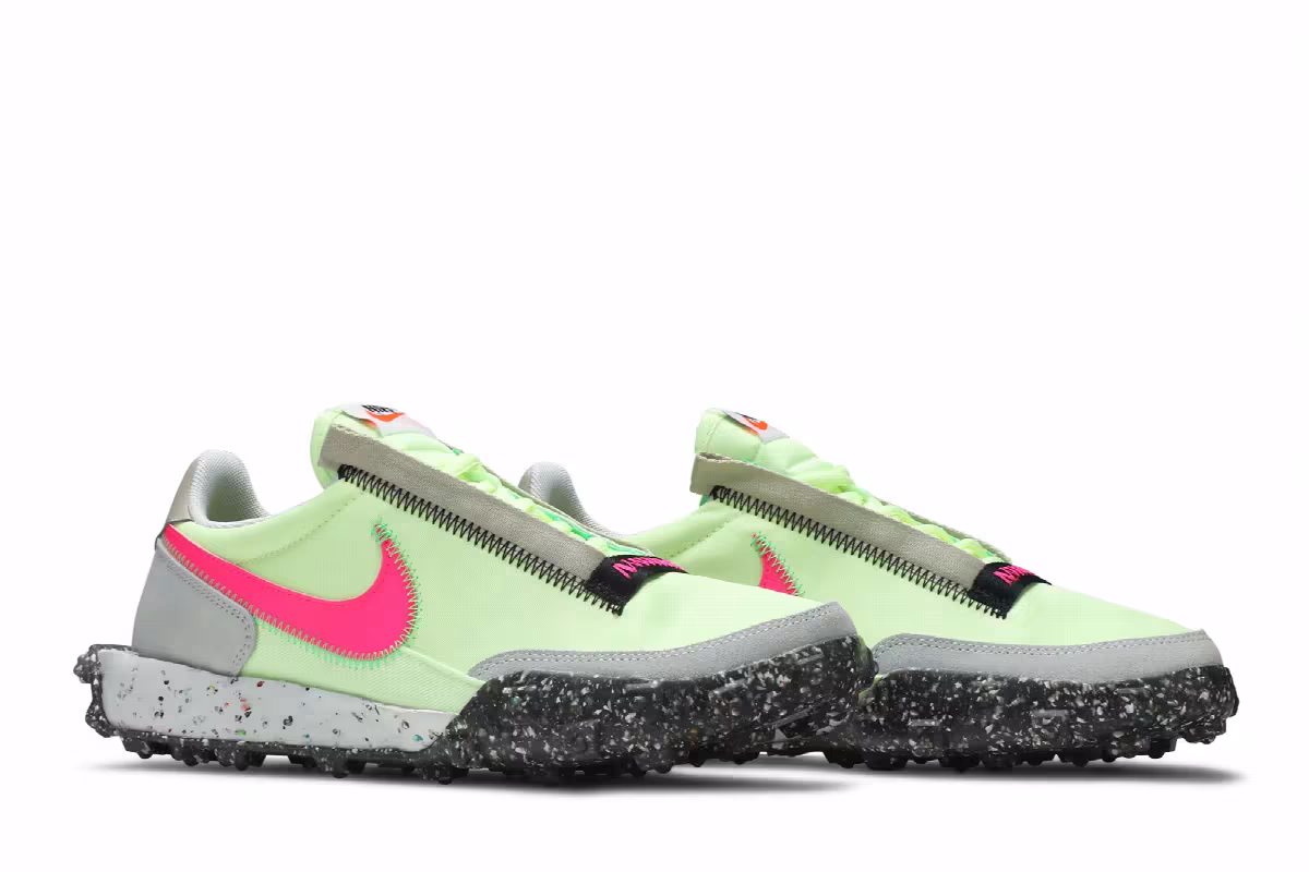 Nike Women's Waffle Racer Crater Barely Volt, view 9