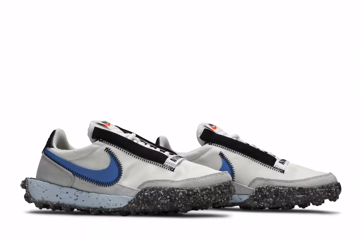 Nike Women's Waffle Racer Crater Photon Dust Blue, view 9