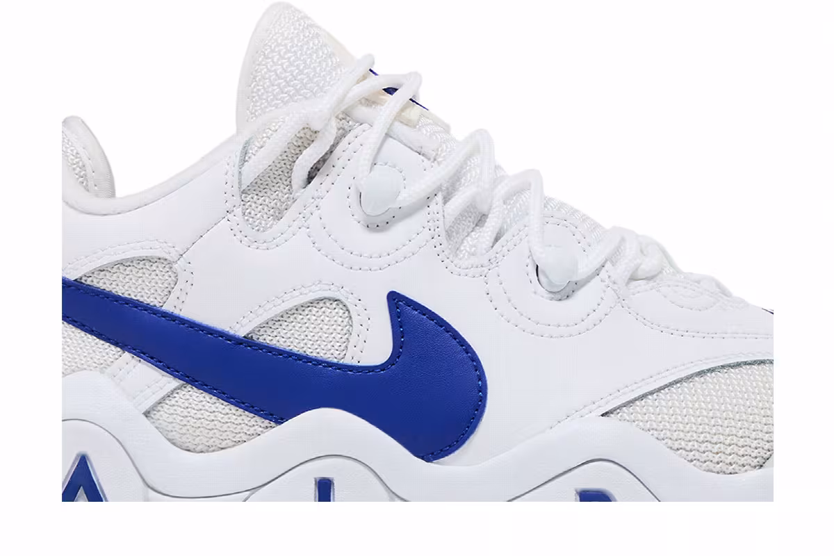 Nike Air Barrage Low White Blue, view 3
