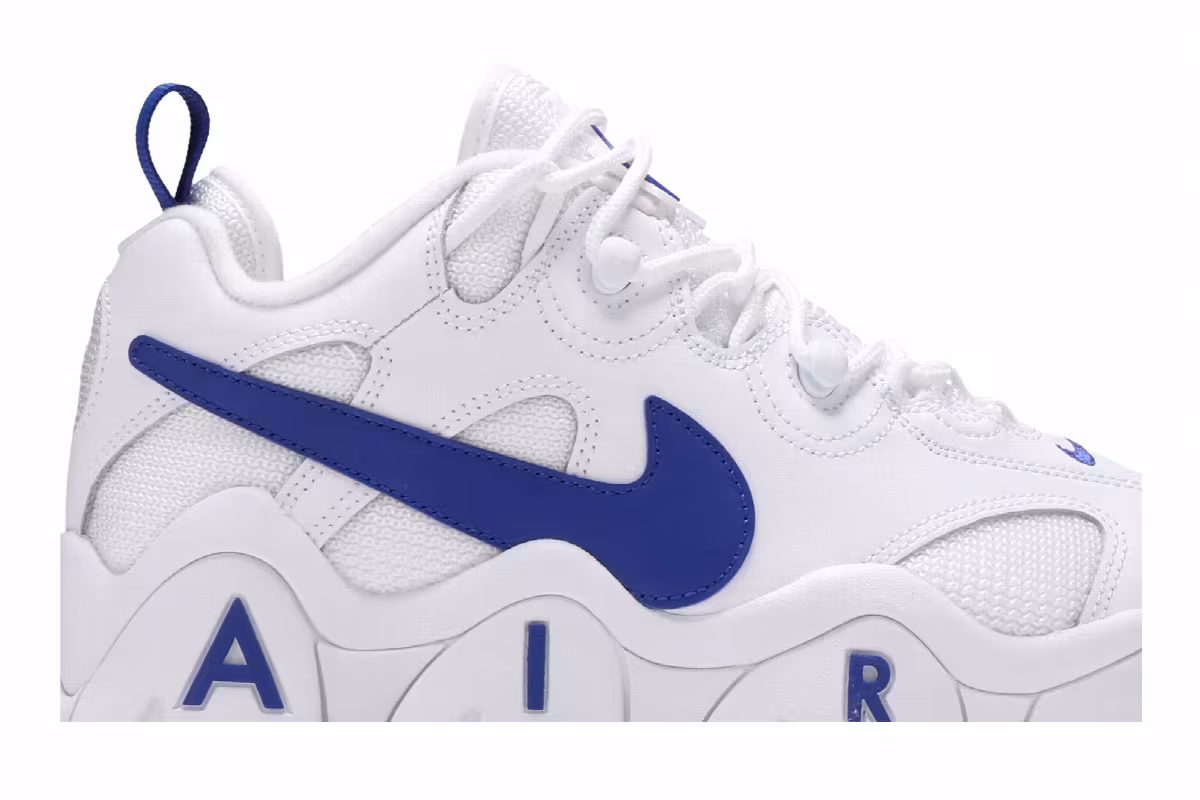 Nike Air Barrage Low GS White Hyper Blue, view 3