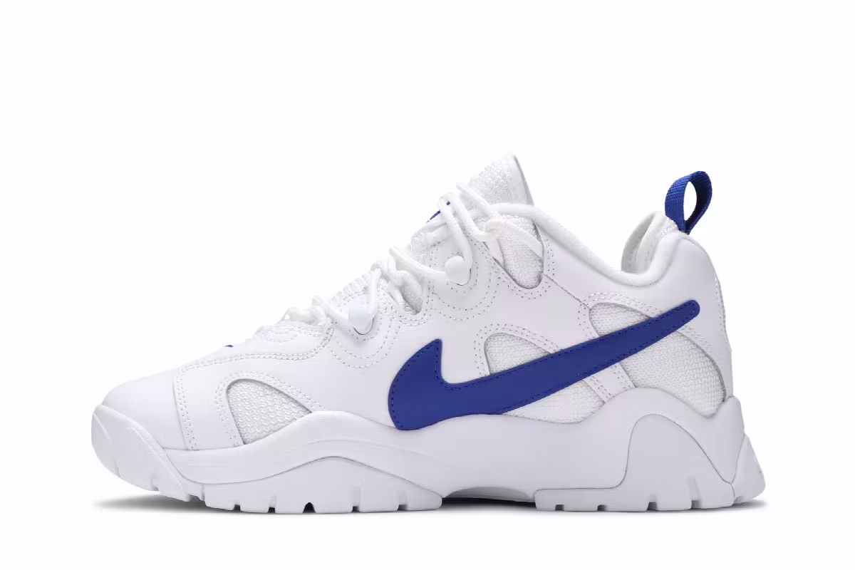 Nike Air Barrage Low GS White Hyper Blue, view 4