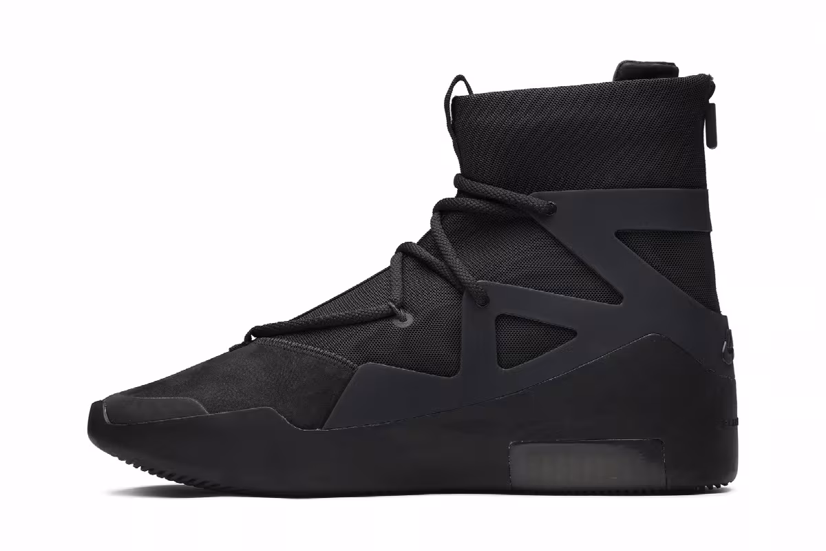 Nike Air Fear of God 1 Triple Black, view 4