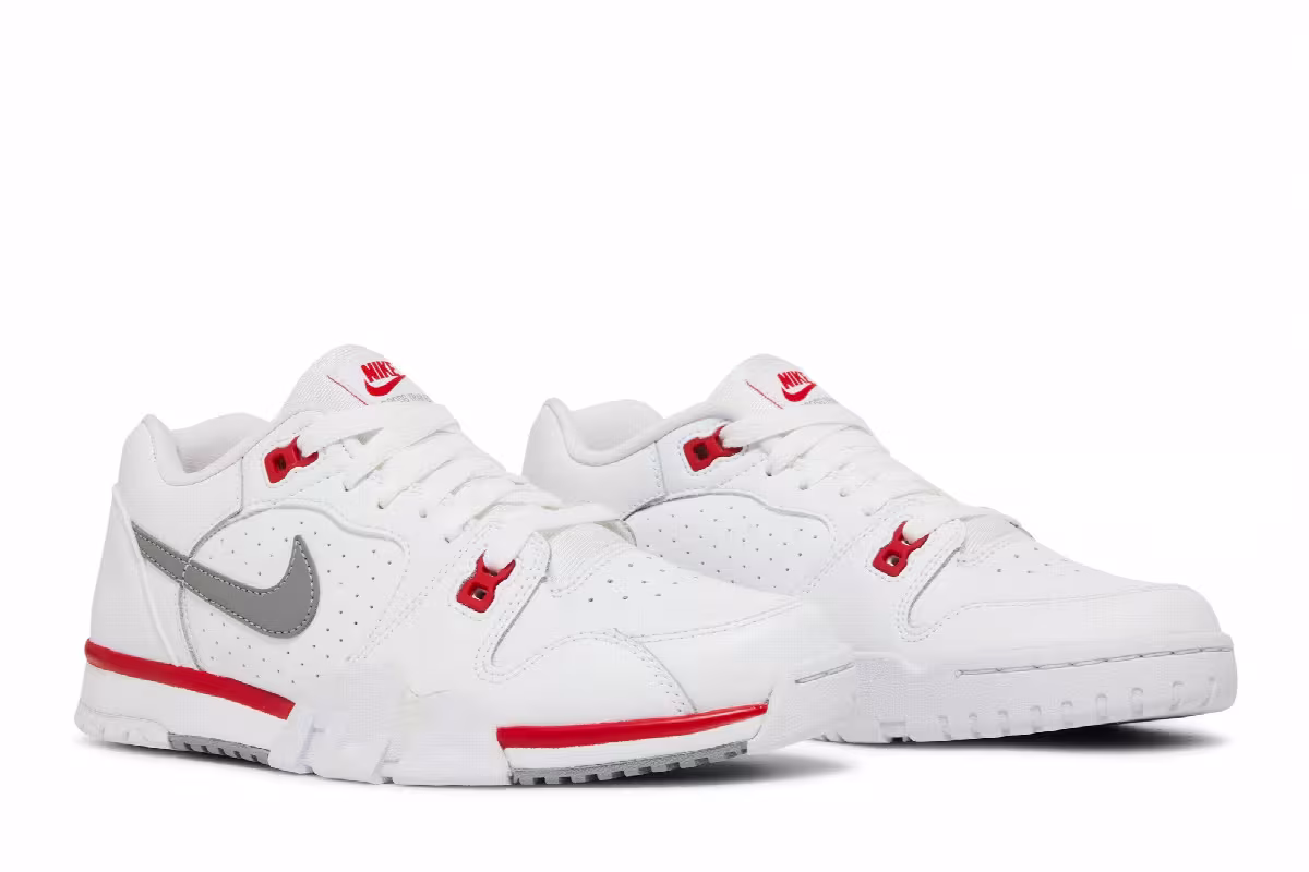 Nike Air Cross Trainer Low White University Red, view 9