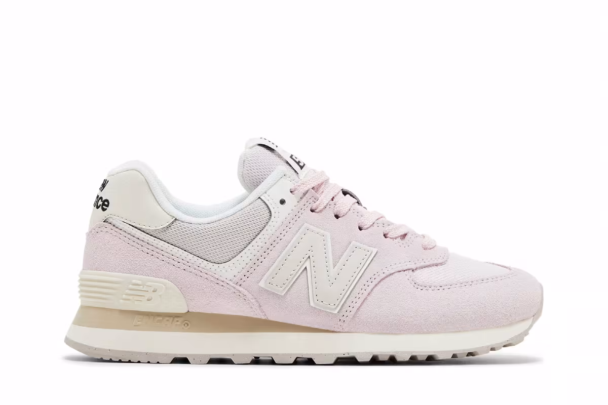 New Balance Women's 574 Pink Granite, view 2