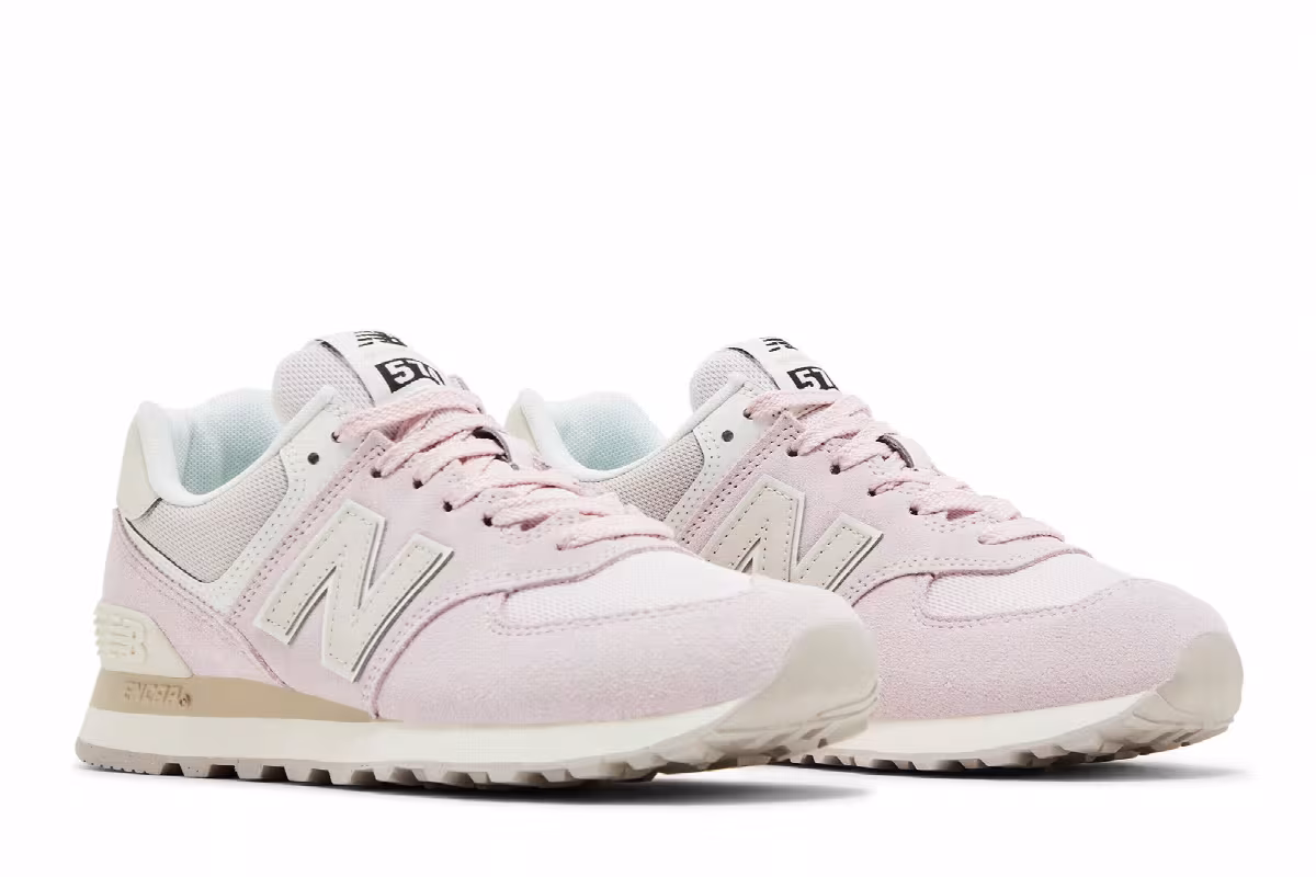 New Balance Women's 574 Pink Granite, view 9