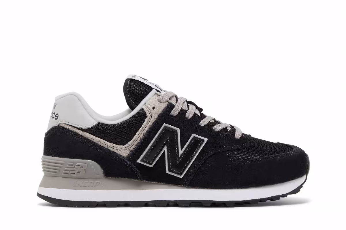 New Balance Women's 574 Core Pack - Black White, view 2