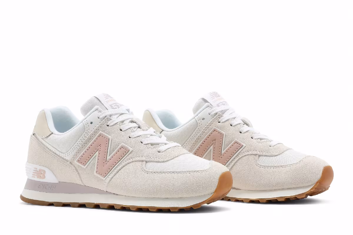 New Balance Women's 574 Tencel - Sea Salt Rose Water, view 9