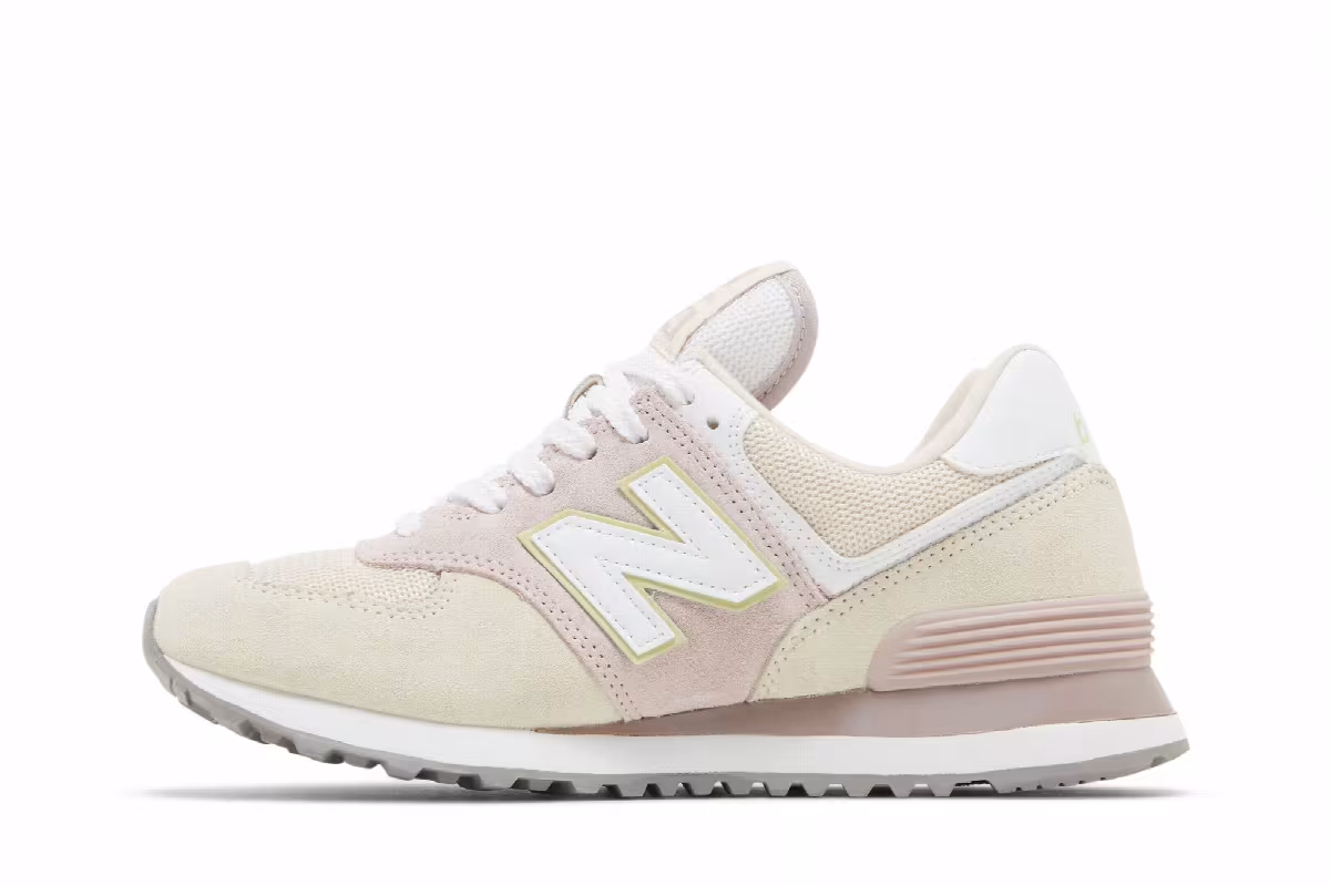 New Balance Women's 574 Space Pink Winter Sky, view 4