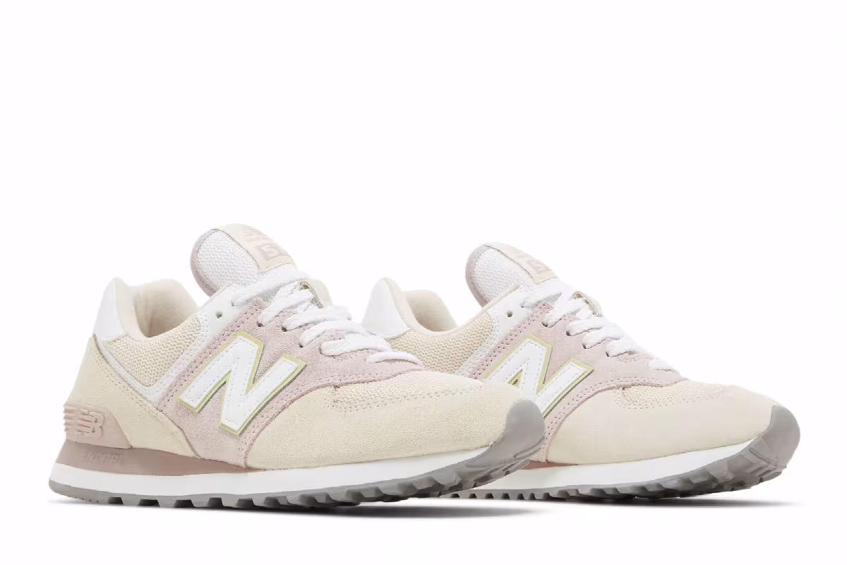 New Balance Women's 574 Space Pink Winter Sky, view 9