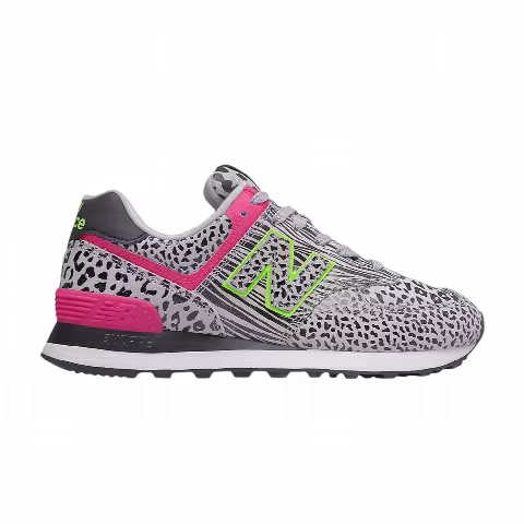 New Balance Wmns 574 'Cheetah Print - Black Grey'