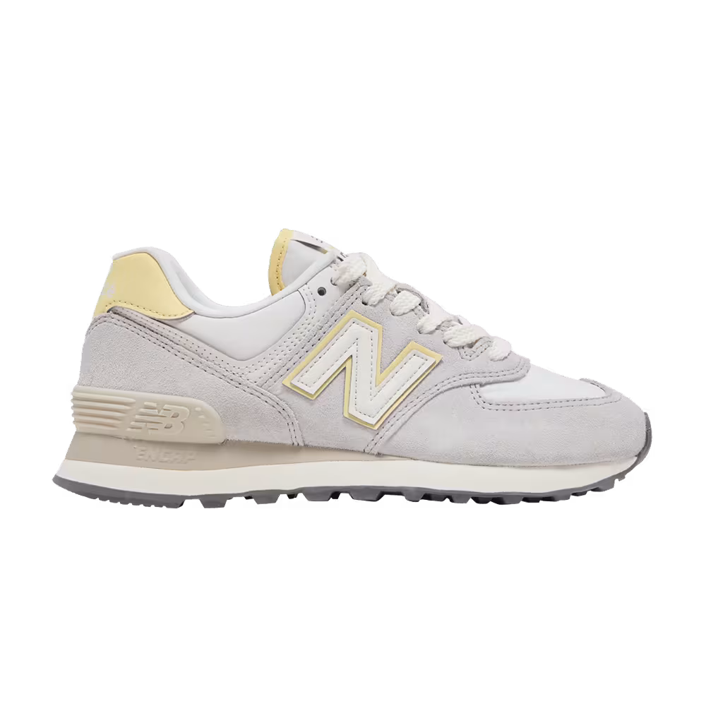 New Balance Women's 574 Grey Matter Maize