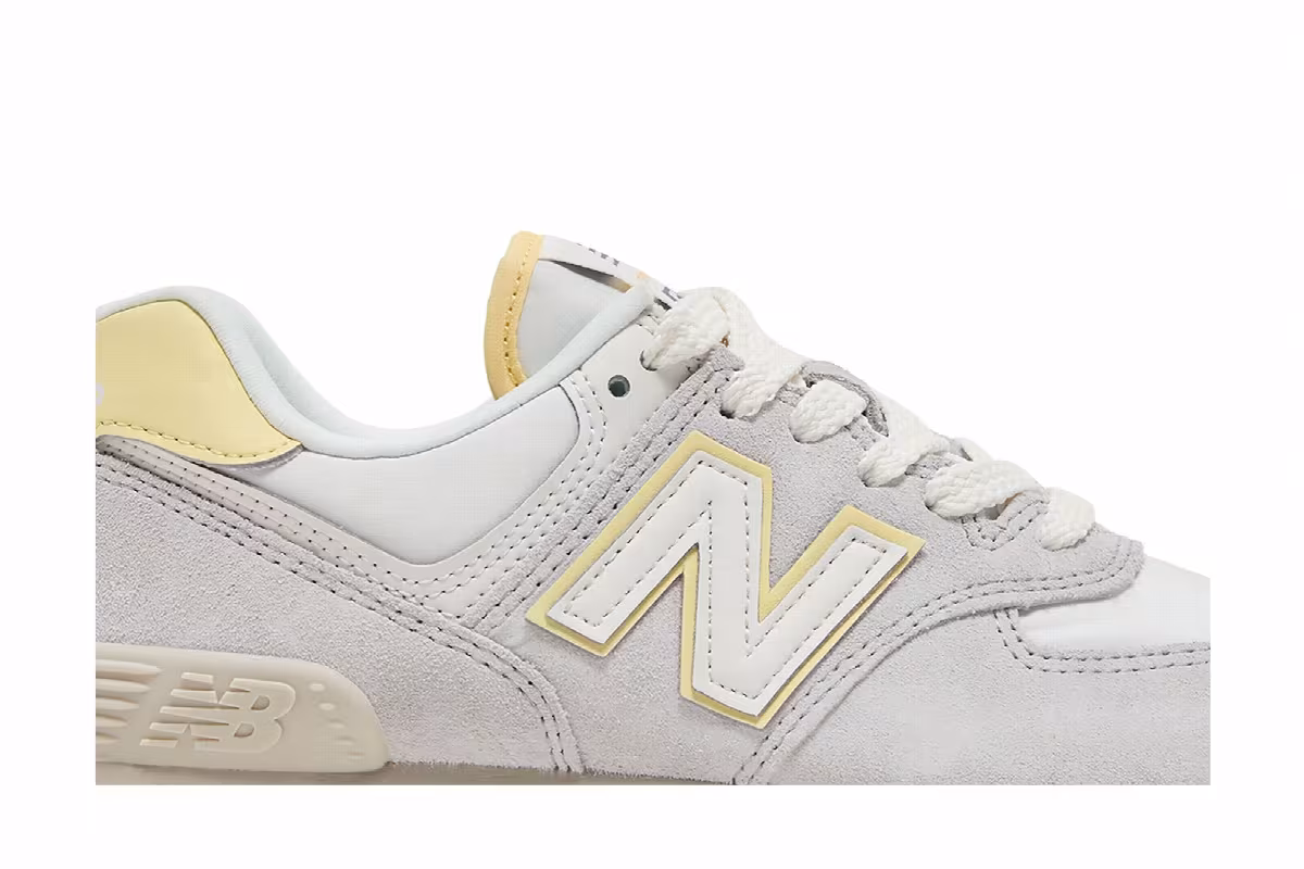 New Balance Women's 574 Grey Matter Maize, view 3