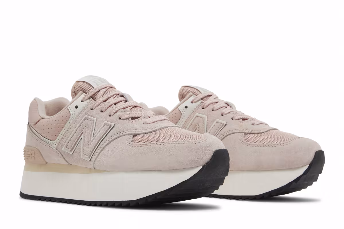 New Balance Women's 574+ Pink, view 9