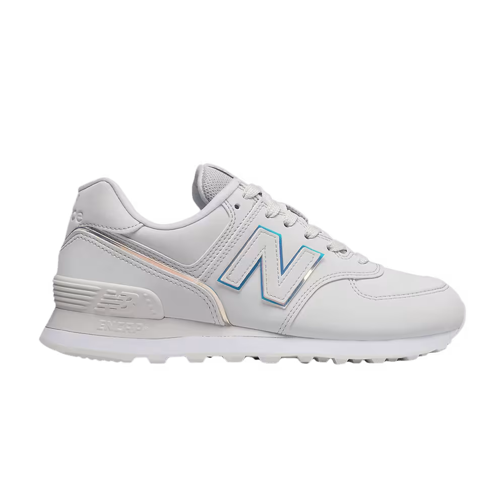 New Balance Women's 574 White Iridescent