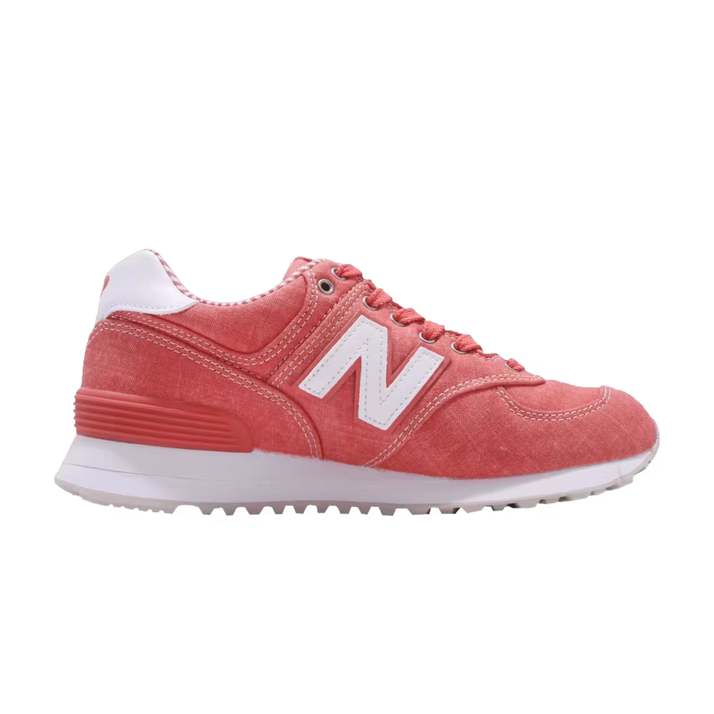 New Balance Women's 574 Red White