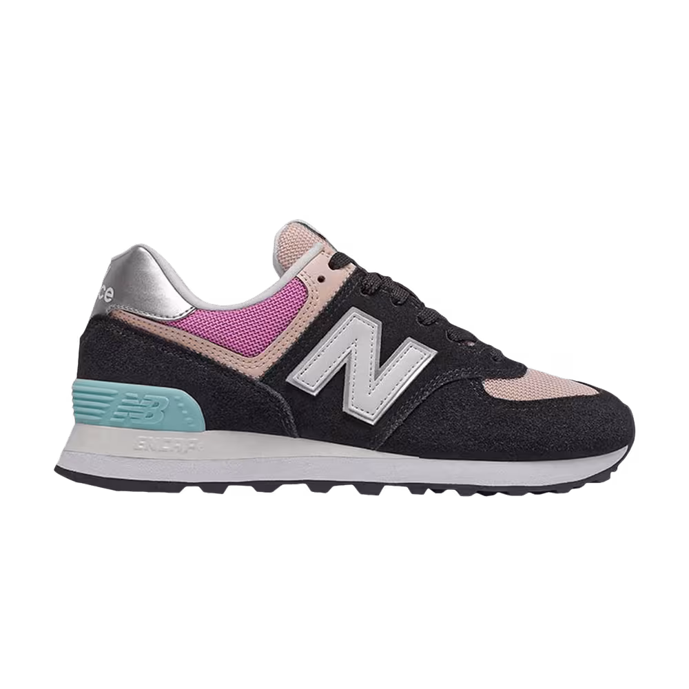 New Balance Women's 574 Black Madder Rose