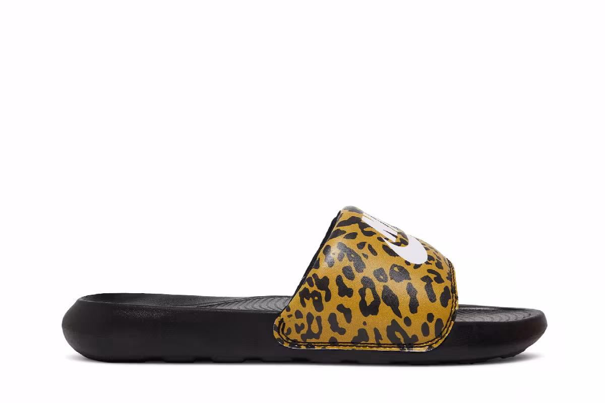Nike Women's Victori One Printed Slide Cheetah Print, view 2