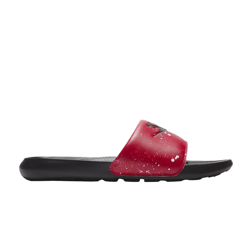 Nike Victori One Printed Slide Paint Splatter - University Red
