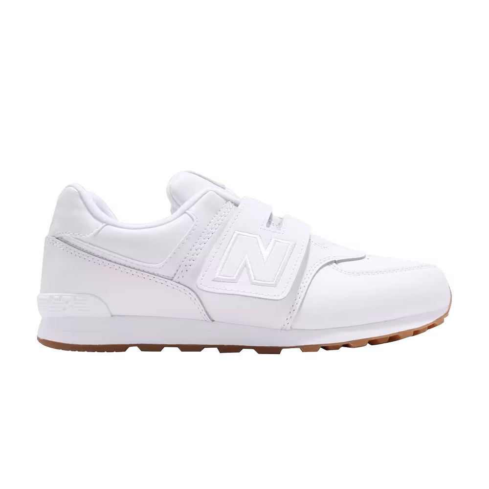 New Balance 574 Wide Kids White Gum