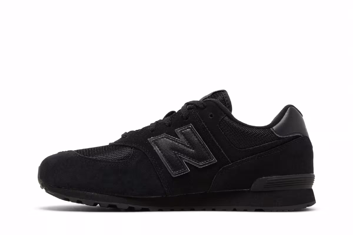 New Balance 574 Kids Black, view 4