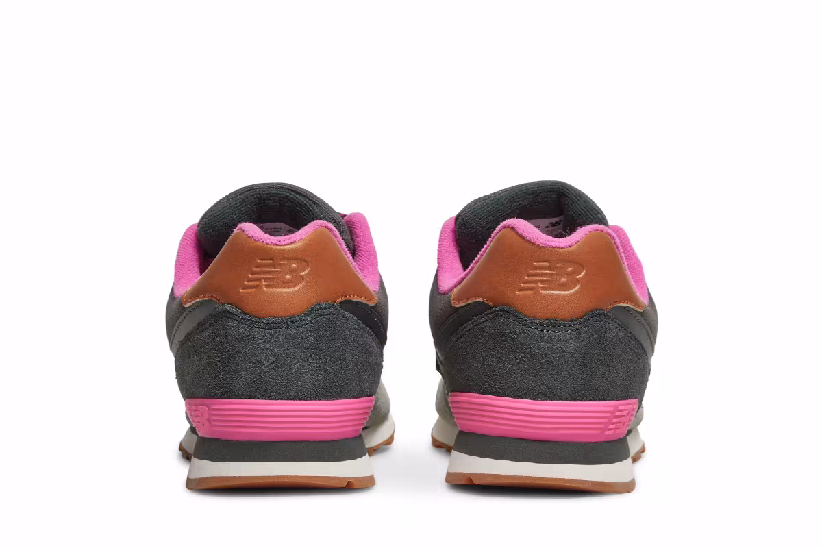 New Balance 574 Big Kid Collegiate Pack - Light Grey Pink, view 7