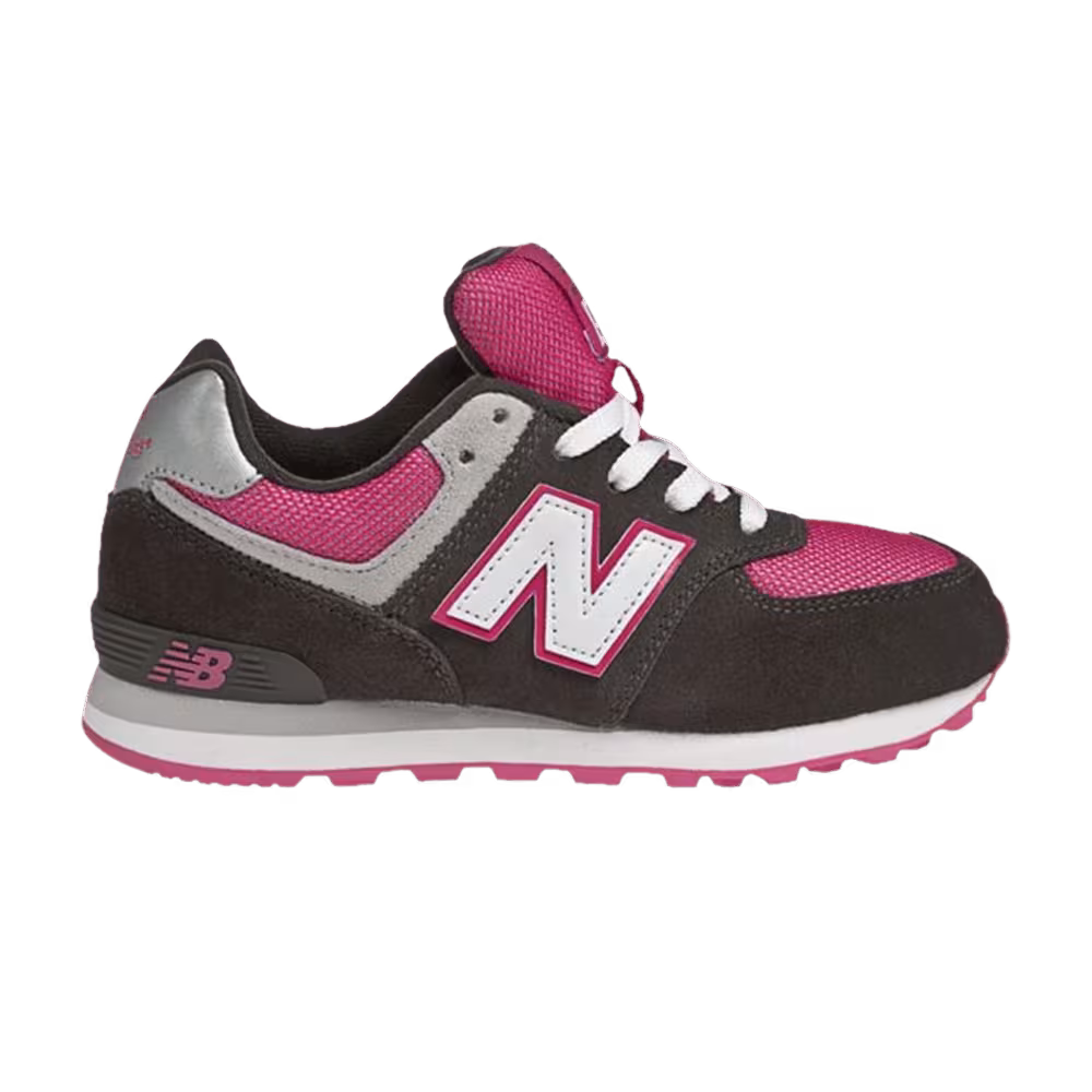 New Balance 574 Big Kid Dark Grey Pink