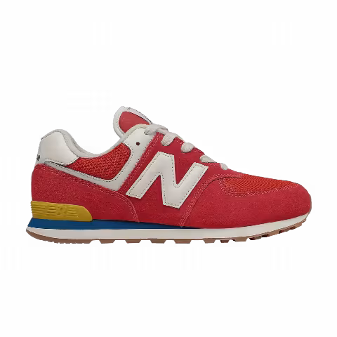 New Balance 574 Big Kid 'Rainbow Pack - Team Red'