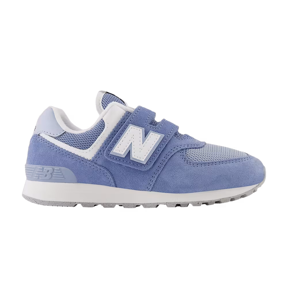 New Balance 574 Hook & Loop Little Kid Wide Mercury Blue