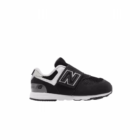 New Balance 574 New-B Hook & Loop Toddler Wide 'Black White'