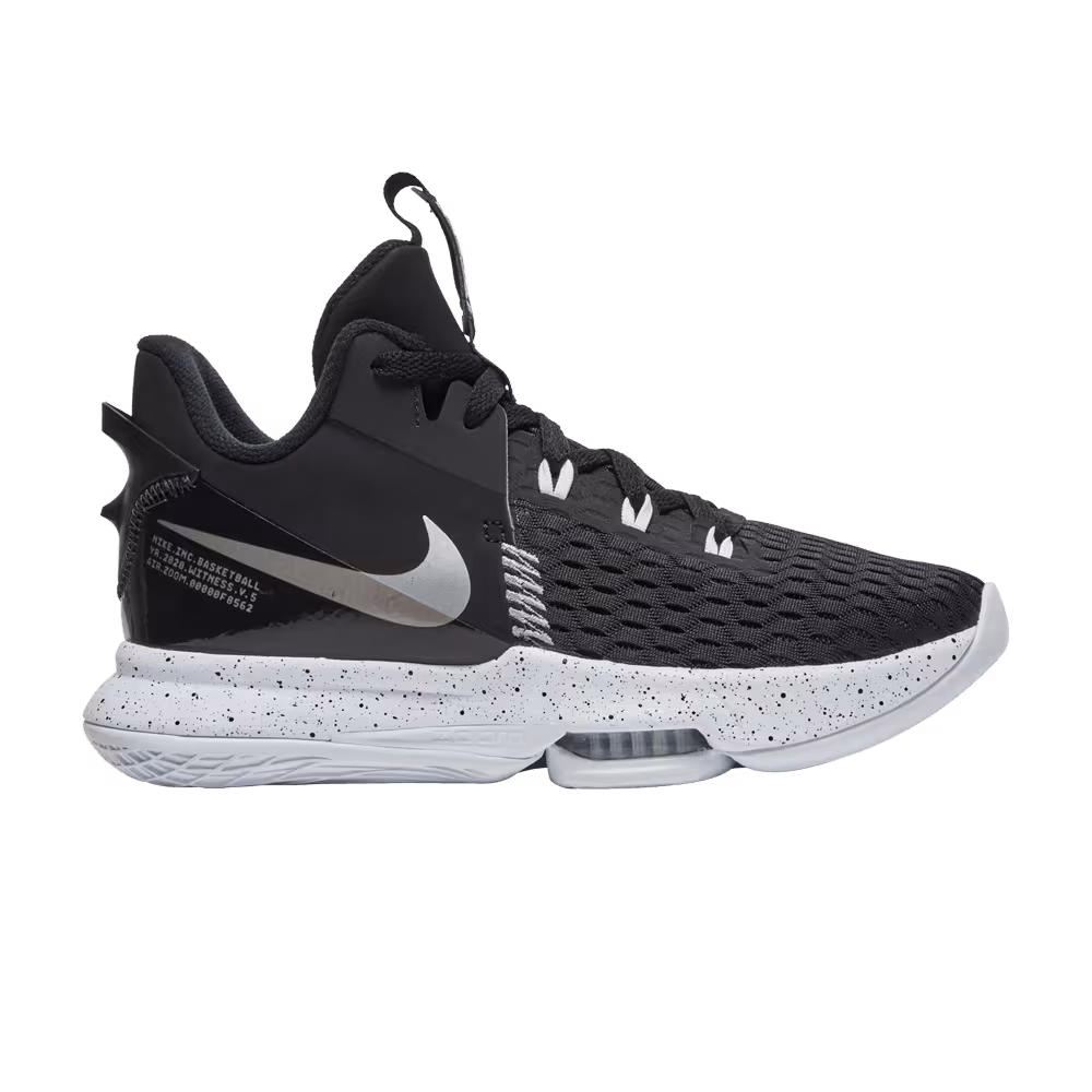 Nike LeBron Witness 5 Black Metallic Silver