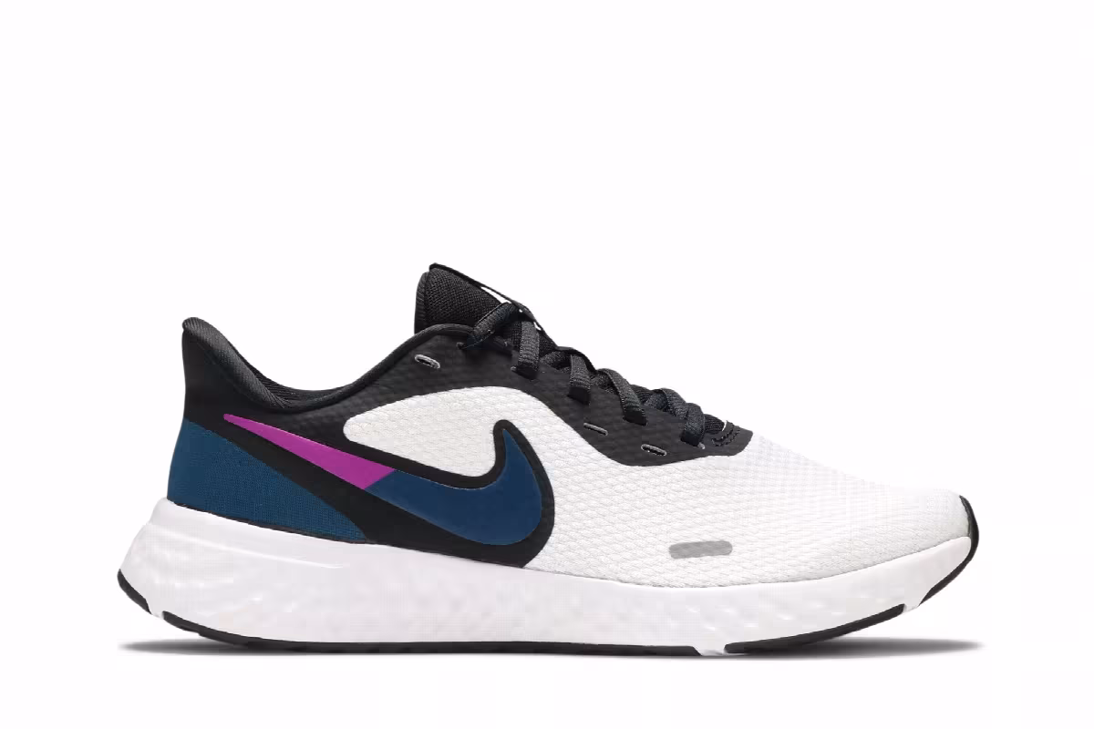 Nike Women's Revolution 5 White Valerian Blue, view 2