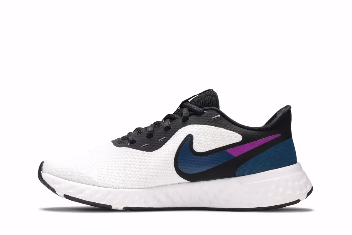 Nike Women's Revolution 5 White Valerian Blue, view 4