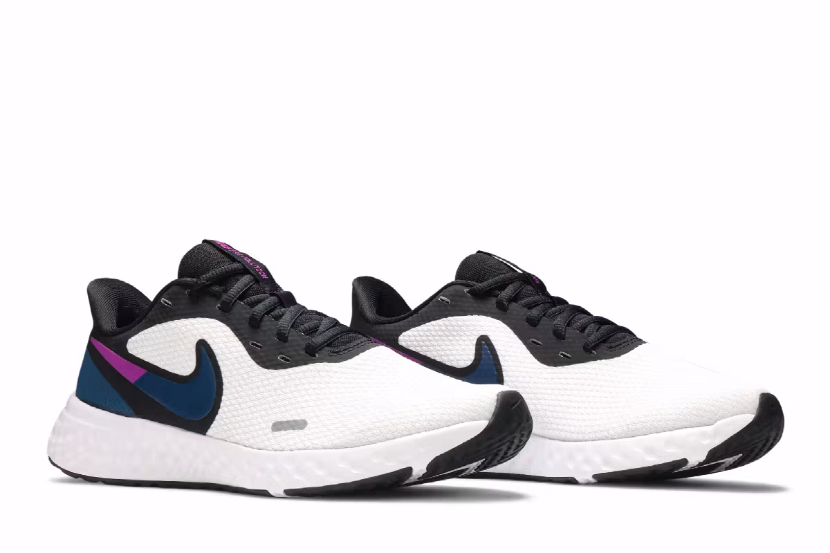 Nike Women's Revolution 5 White Valerian Blue, view 9