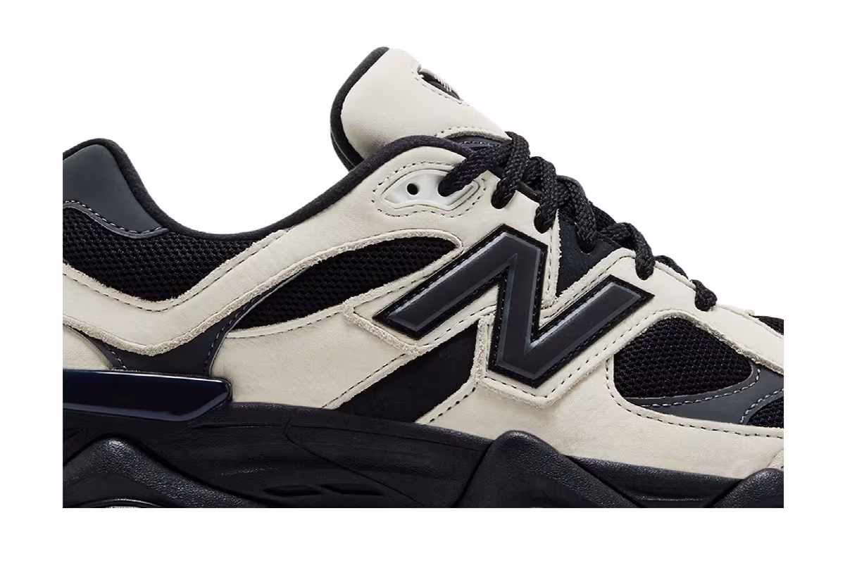 New Balance 9060 Off White Black, view 3