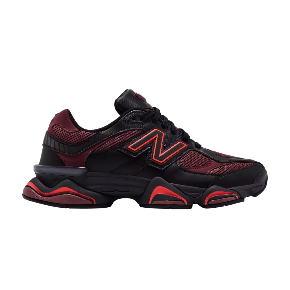 New Balance 9060 Black Washed Burgundy