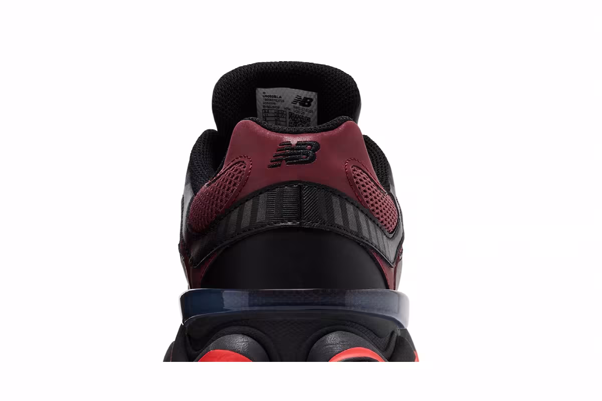 New Balance 9060 Black Washed Burgundy, view 8
