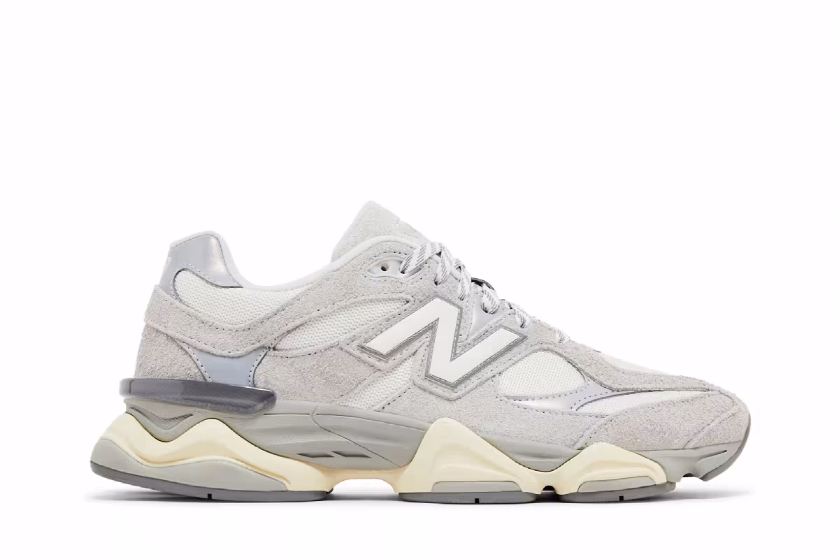 New Balance 9060 Light Grey White, view 2