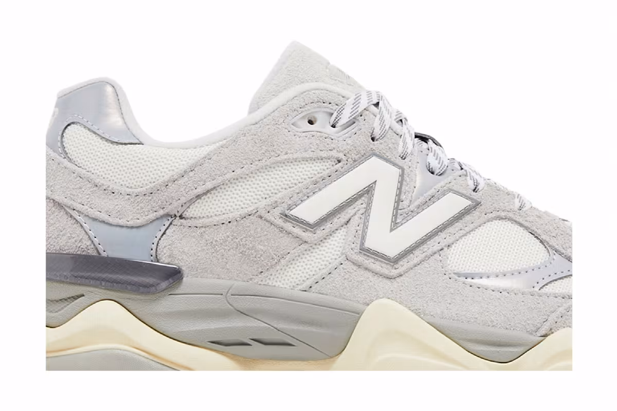 New Balance 9060 Light Grey White, view 3