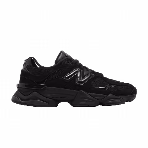 New Balance 9060 'Triple Black Suede Patent'