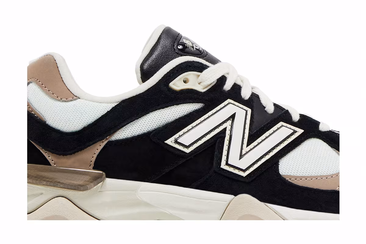 New Balance 9060 Black Beige White, view 3
