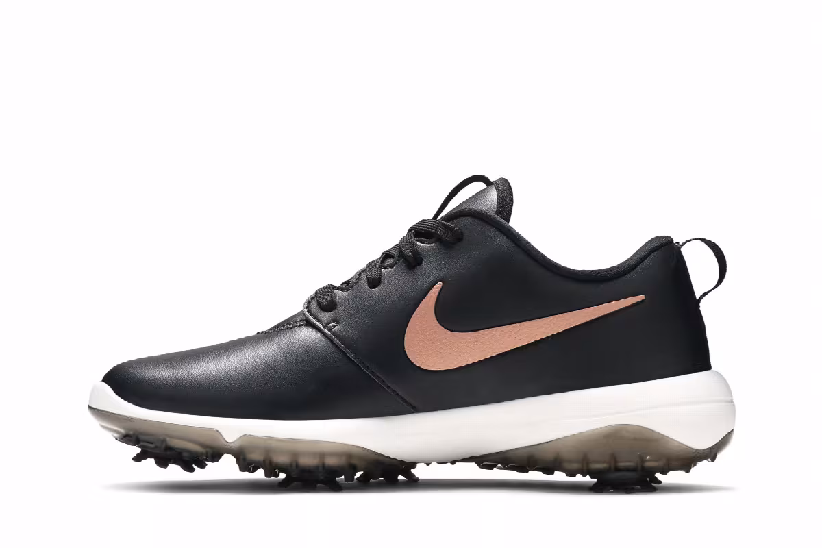 Nike Women's Roshe Golf Tour Black Metallic Red Bronze, view 4