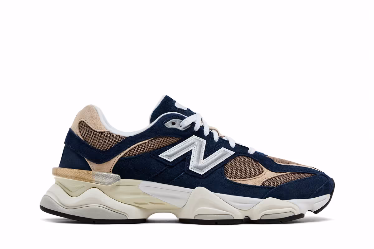 New Balance 9060 Navy Mushroom, view 2