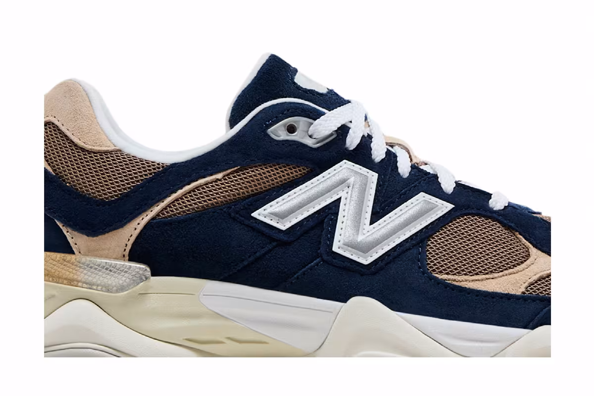 New Balance 9060 Navy Mushroom, view 3