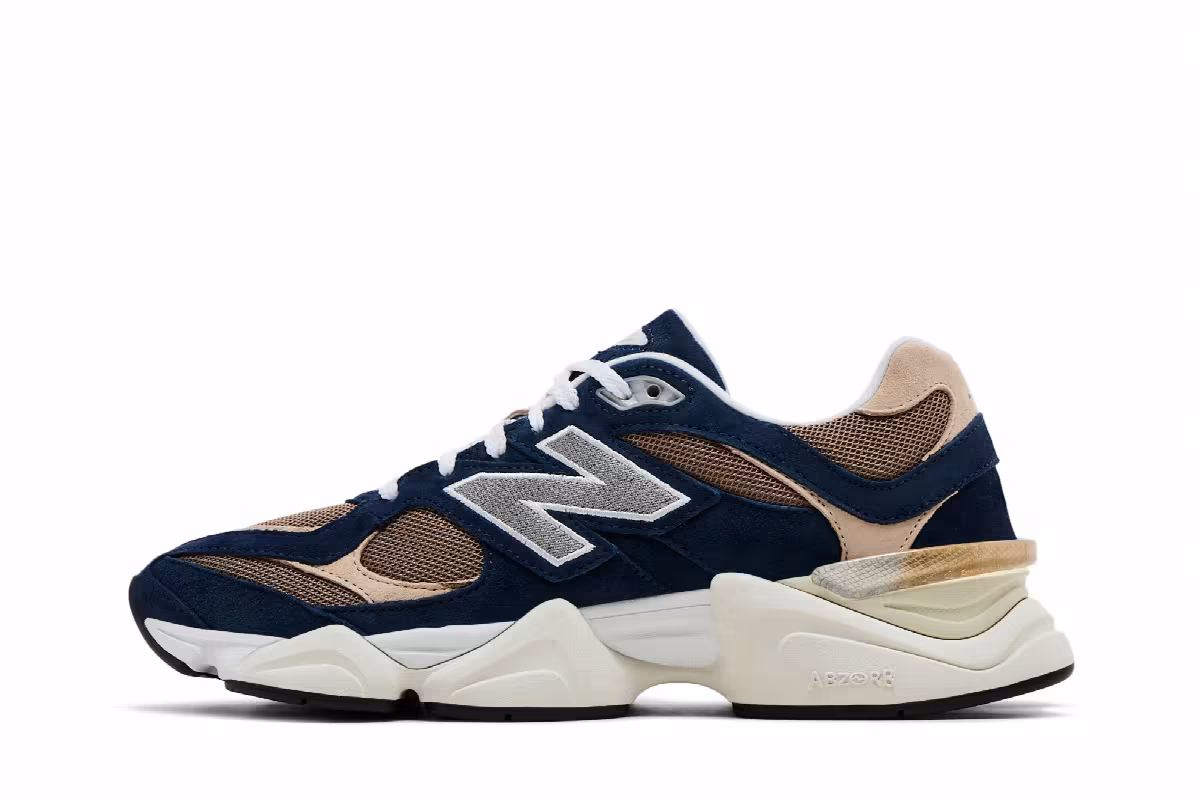 New Balance 9060 Navy Mushroom, view 4