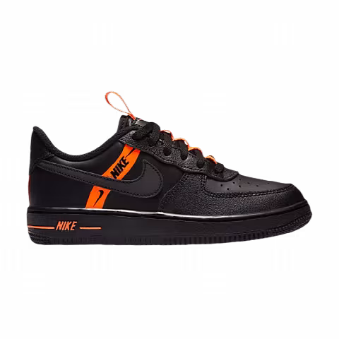 Nike Force 1 LV8 KSA PS 'Black Total Orange'