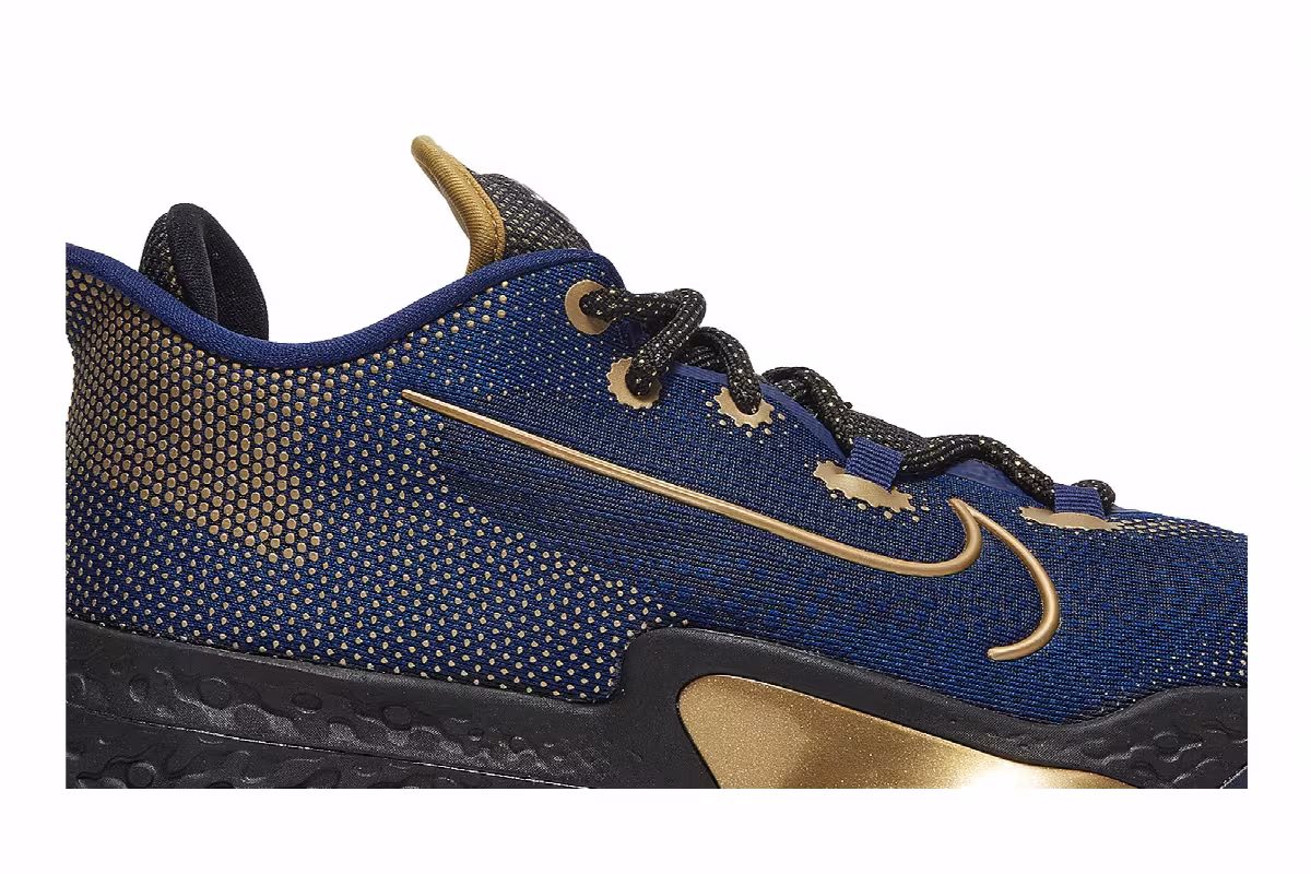 Nike Air Zoom BB NXT Blue Metallic Gold, view 3