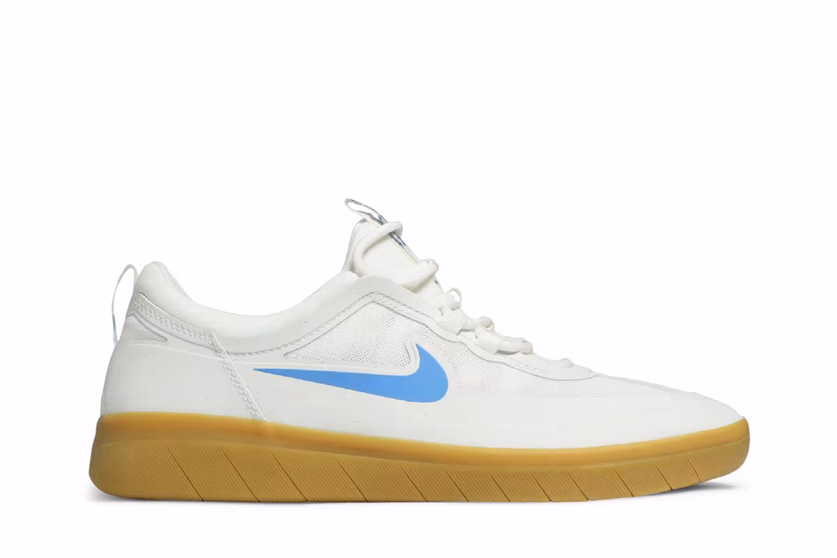 Nike Nyjah Free 2 SB White Light Photo Blue Gum, view 2